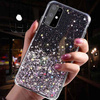 Schutzhülle IPHONE 14 Sequins Glue Glitter Case schwarz