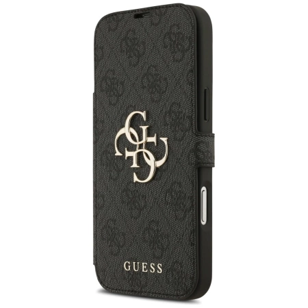 Etui Guess Book 4G Metal Logo na iPhone 17 Pro Max - czarne