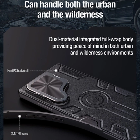 Nillkin CamShield Armor Prop Case for Samsung Galaxy S24 Ultra - black
