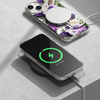 Ringke Fusion Design pancerne etui pokrowiec z żelową ramką iPhone 14 Plus przezroczysty (Purple rose) (FD637E29)