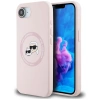 Karl Lagerfeld Silicone Karl&amp;Choupette Heads MagSafe iPhone 16e Case - Pink