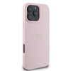 Original Case IPHONE 15 PRO MAX Guess PU Grained Gold Ring MagSafe (GUHMP15XPGHSMMP) pink