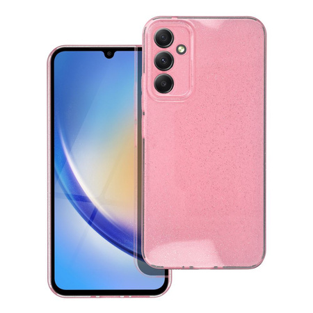 Futerał CLEAR CASE 2mm BLINK do SAMSUNG A34 5G różowy