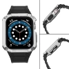 Protect Strap Band for Apple Watch 38/40/41mm Armored Case Strap - Black, Silver