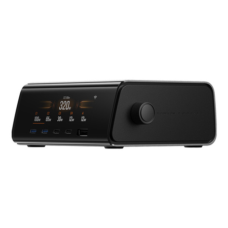 EcoFlow RAPID Pro Desktop Charger (320W, 4xUSB-C, 1xUSB-A, GaN)