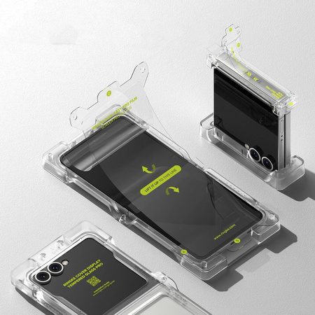 ZESTAW OCHRONNY RINGKE 3-IN-1 PROTECTOR PRO GALAXY Z FLIP 7 CLEAR