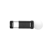 Selfie-Stick WH1YXS Teleskopstativ 1 m mit runder Lampe und Telefonhalter – Schwarz