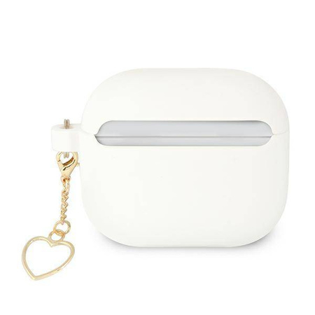 Guess GUA3LSCHSH AirPods 3 cover white / white Silicone Charm Collection