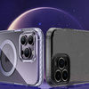 Kingxbar PQY Ice Crystal Series Magnethülle für iPhone 14 MagSafe grau