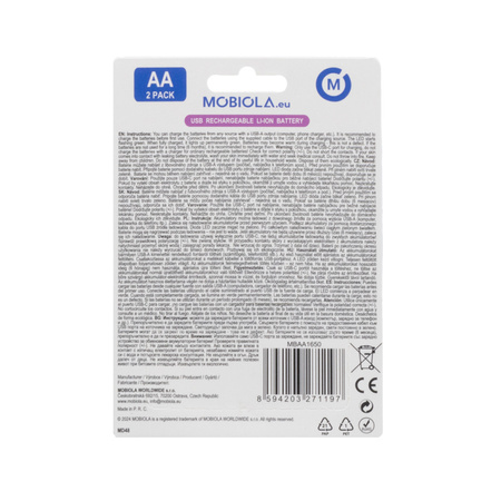 BATERIA / AKUMULATOR MOBIOLA  MBAA1650 USB-C