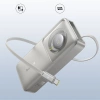 Baseus Free2Pull 10000 mAh 30 W Powerbank mit USB-C-Anschluss und einziehbarem USB-C-Kabel – Grau