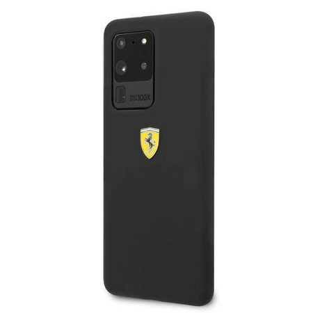 Ferrari Hardcase FESSIHCS69BK S20 Ultra G988 czarny/black Silicone
