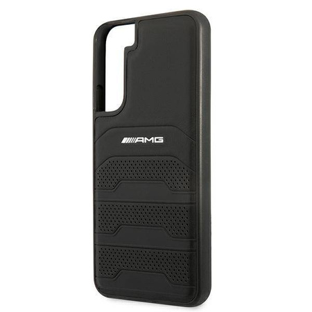 AMG AMHCS22MGSEBK S22 + S906 black / black hardcase Leather Debossed Lines