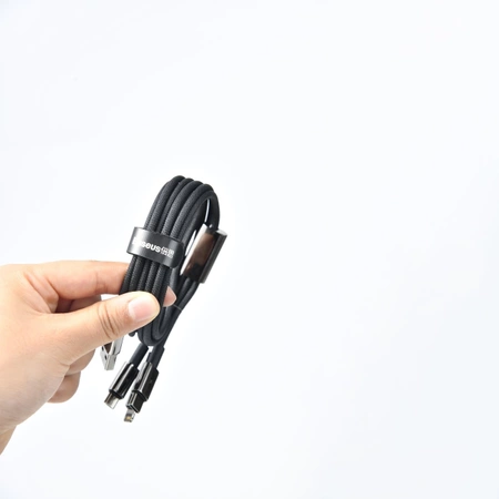 Baseus Tungsten Gold cable USB-A - USB-C 480Mb/s 100W 1m black (CAWJ000001)
