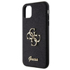 Original Handyhülle IPHONE 11 / XR Guess Hardcase Glitter Script Big 4G (GUHCN61HG4SGK) schwarz