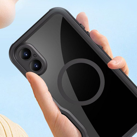 Futerał wodoodporny SHELLBOX GT kompatybilny z MagSafe do IPHONE 16 Plus czarny