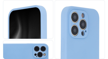 Nakładka Soft Touch Mag do iPhone 15 Pro 6,1" pastelowy niebieski