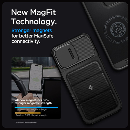 SPIGEN OPTIK ARMOR MAG MAGSAFE IPHONE 16 PRO BLACK