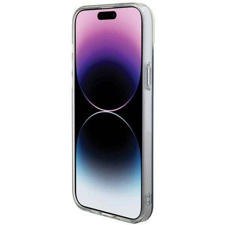 Guess IML Iridescent MagSafe Hülle für iPhone 15 Pro – Schwarz