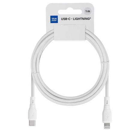 BLUE STAR kabel ECO 2,4A 27W Typ C do Lightning PJ72-18-3 1m biały