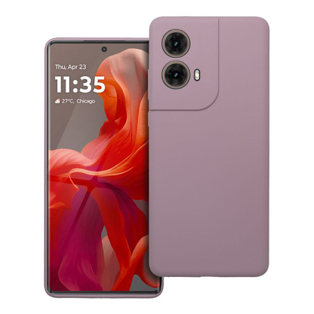 Futerał SILICONE 2mm do MOTOROLA G85 5G pudrowy róż