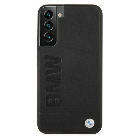 Case BMW BMHCS22MSLLBK S22 + S906 black / black hardcase Signature Logo Imprint