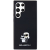Oryginalne Etui KARL LAGERFELD hardcase Silicone Karl&Choupette Metal Pin KLHCS24LSMHKCNPK do Samsung Galaxy S24 Ultra czarny