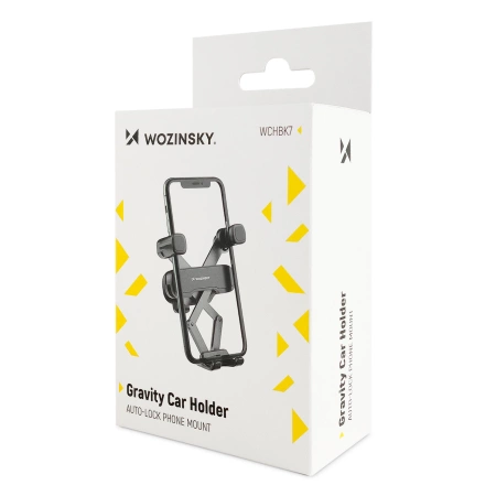 Wozinsky Gravity Car Phone Holder Black (WCHBK7)