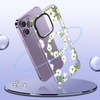 Etui APPLE IPHONE 15 PRO MAX Tech-Protect MagMood MagSafe White Daisy transparentne
