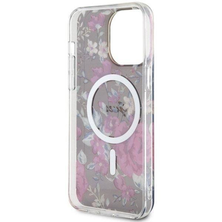 Guess GUHMP14XHCFWSA iPhone 14 Pro Max 6,7" grün/khaki Hardcase Flower MagSafe
