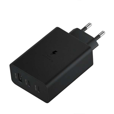 LITTE ŁADOWARKA SIECIOWA PD 2xUSB-C 1xUSB T6530 65W CZARNA (45)