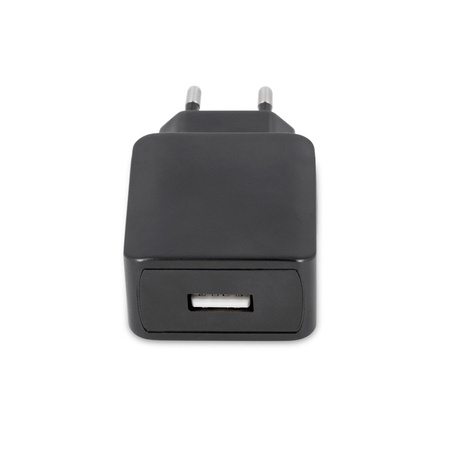Ładowarka sieciowa zasilacz 1A Maxlife +kabel Micro USB czarna