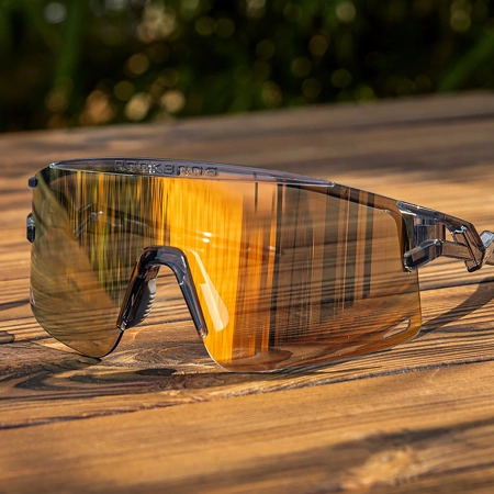 Rockbros Photochrome Fahrradbrille mit UV-Schutz und Korrektureinsatz - Grün