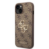 Guess GUHCP15S4GMGBR iPhone 15 6,1&quot; braun/braunes Hardcase 4G Big Metal Logo