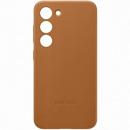 Samsung Leather Cover etui Samsung Galaxy S23+ pokrowiec z naturalnej skóry camel (EF-VS916LAEGWW)
