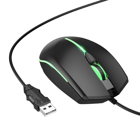 Myszka przewodowa gamingowa Hoco USB A 2400 dpi GM37 czarna