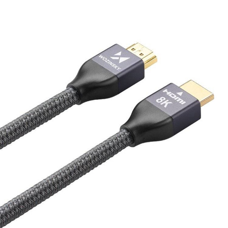 Wozinsky cable HDMI 2.1 8K 60 Hz 48 Gbps / 4K 120 Hz / 2K 144 Hz 3m silver (WHDMI-30)