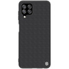 Nillkin Textured Case wytrzymałe wzmocnione etui z żelową ramką i nylonem na tyle Samsung Galaxy A22 4G czarny