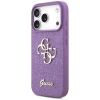 Etui Guess Fixed Glitter Big 4G na iPhone 17 Pro - fioletowe