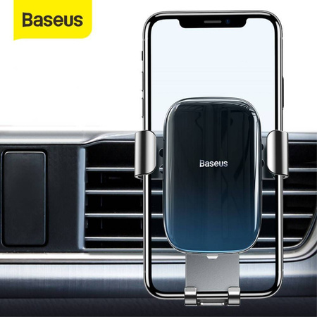 Grawitacyjny Uchwyt Samochodowy do Kratki Nawiewu / Wentylacyjnej Baseus Glaze Gravity Car Mount (SUYL-LG01) czarny