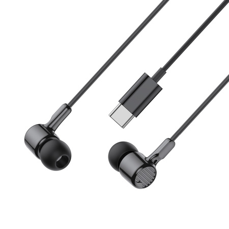 XO słuchawki przewodowe EP81 USB-C douszne czarne