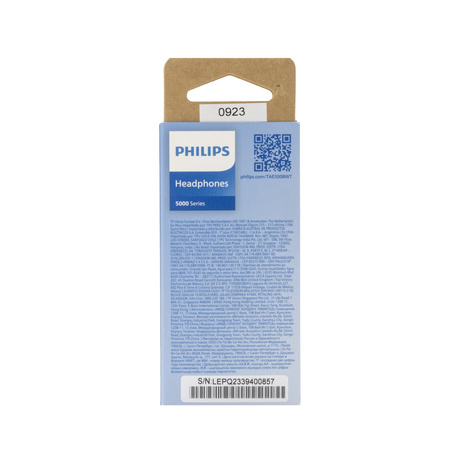 SŁUCHAWKI DOUSZNE PRZEWODOWE PHILIPS Phil-TAE5008WT/00 BIAŁE