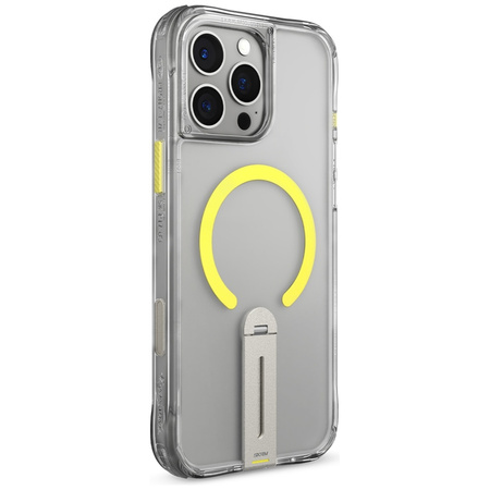 Etui Skinarma Helix do iPhone 16 Pro Magnetic Charging 360 Rotating Stand przezroczysty