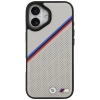 BMW M Tricolor Metal Logo MagSafe Case für iPhone 17 – Grau