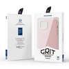 Dux Ducis Grit Ledertasche für iPhone 14 Plus Elegante Kunstlederhülle (MagSafe-kompatibel) Rosa