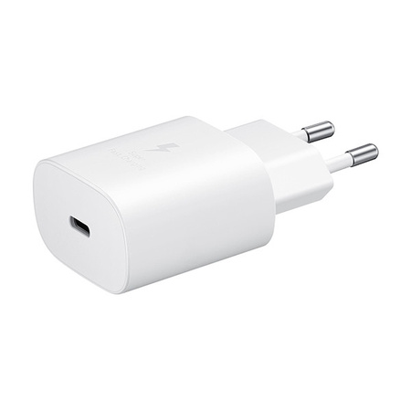 SAMSUNG ŁADOWARKA SIECIOWA TYP-C 25W 3A BIAŁA  EP-TA800 + KABEL TYP-C - TYP-C DG977