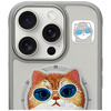 Etui Nimmy Glasses Cool Cat MagSafe do    iPhone 16 Pro szary