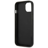 Oryginalne Etui IPHONE 13 MINI Guess Hardcase Saffianotriangle Logo (GUHCP13SPSATLG) srebrne