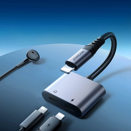 Joyroom SY-L02 Lightning auf 2x Lightning DAC-Adapter 2in1 – Schwarz