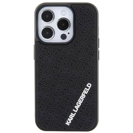 Karl Lagerfeld nakładka do iPhone 15 Pro 6,1" KLHCP15L3DMKRLK czarna HC 3D Multi Logo